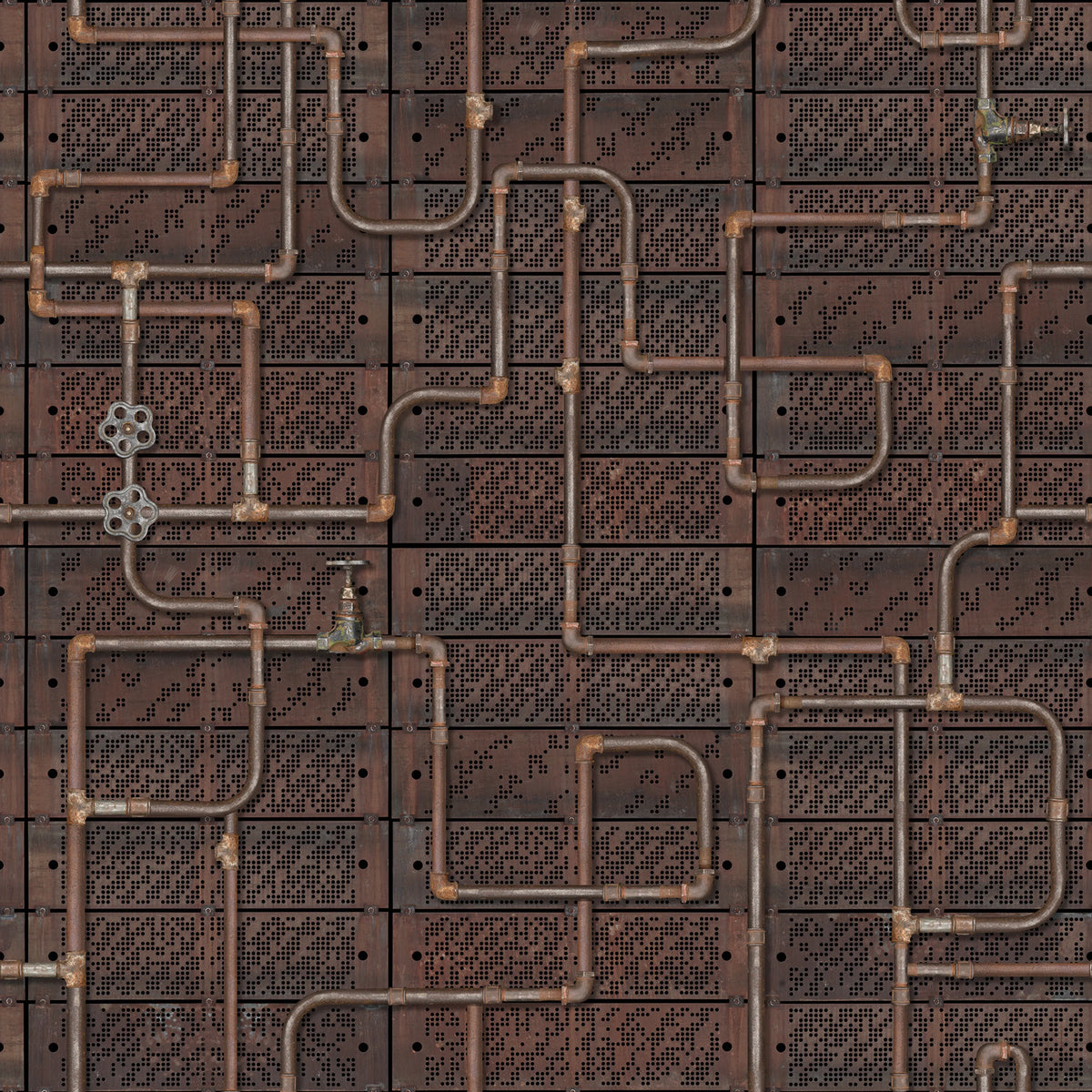 Pipework Oxidation Mural Wallpaper - pure wallpaper artwork