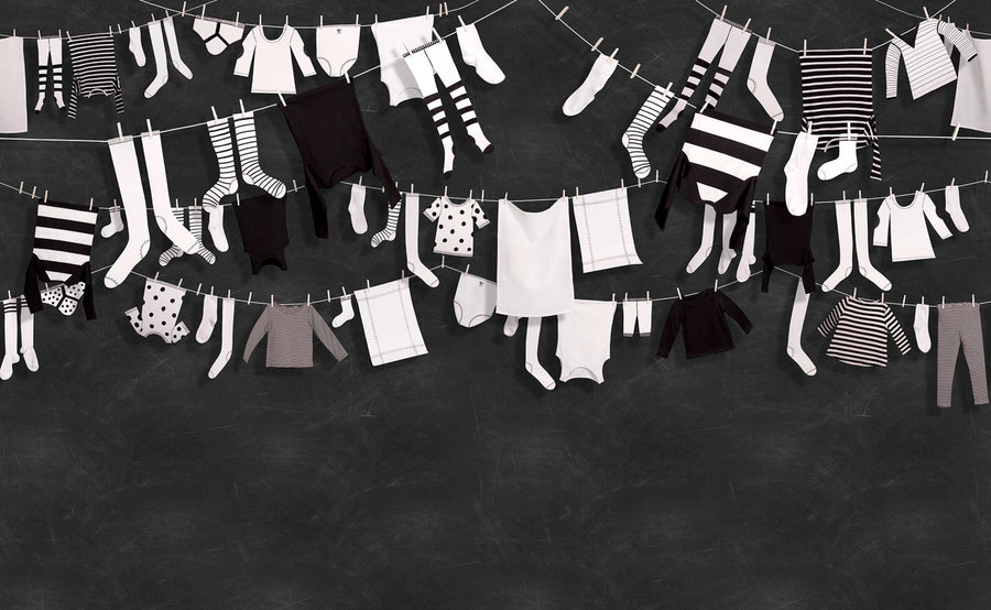 Laundry Day Mural Wallpaper