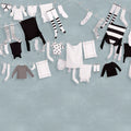 Laundry Day, Blue Mural Wallpaper - pure wallpaper artwork