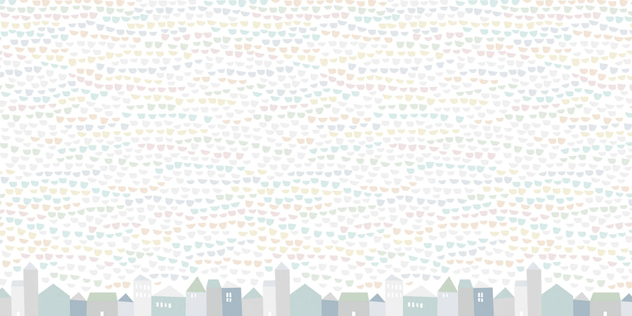 Elephant Tears, Pastel Mural Wallpaper