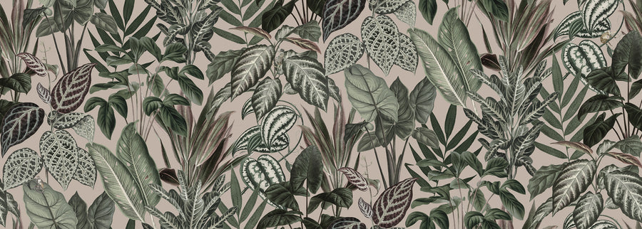 Mischievous Monkeys, Pastel Pink Mural Wallpaper