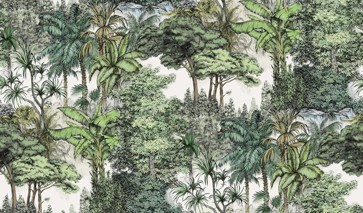 Secret Garden, Lush Mural Wallpaper - pure wallpaper artwork