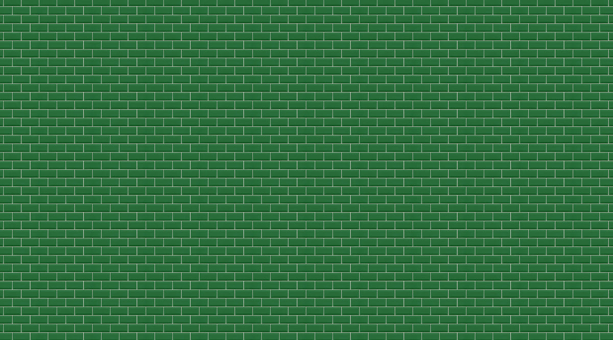 Bistro Tiles, Green Mural Wallpaper - pure wallpaper artwork