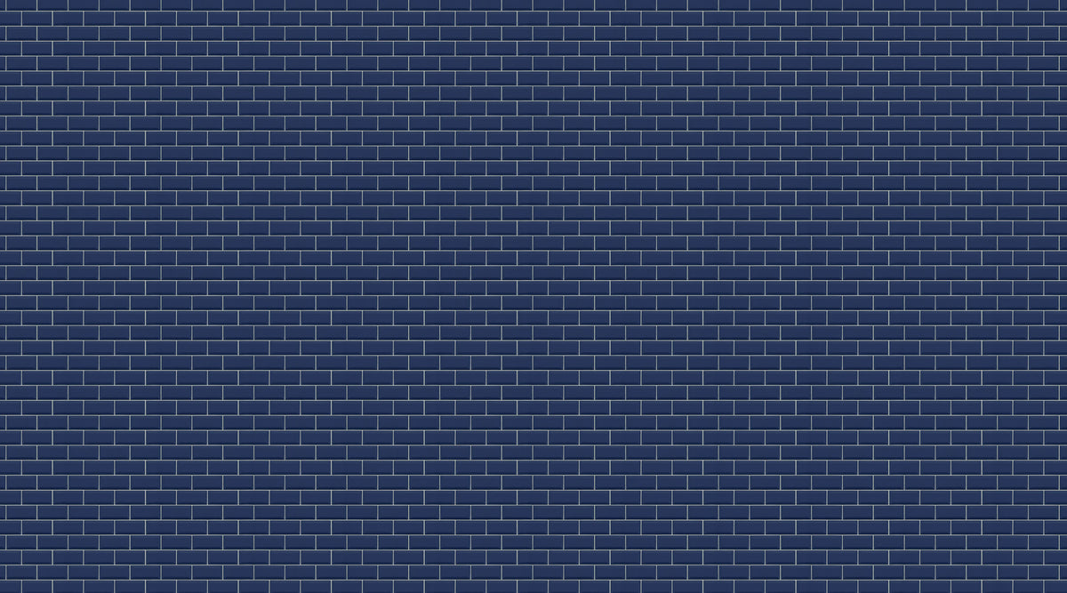 Bistro Tiles, Royal Blue Mural Wallpaper - pure wallpaper artwork
