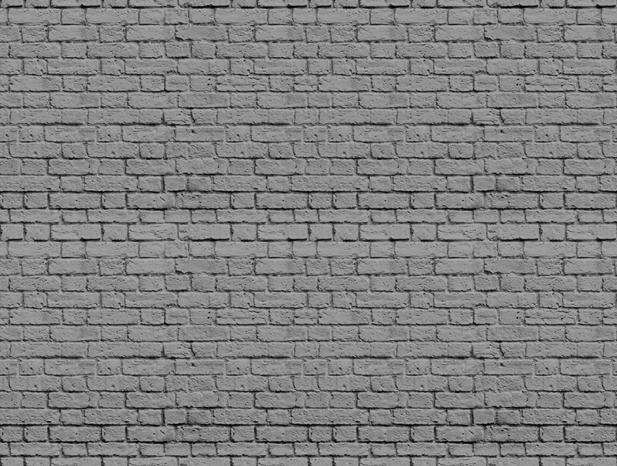 Soft Bricks, Gray Mural Wallpaper - pure wallpaper artwork