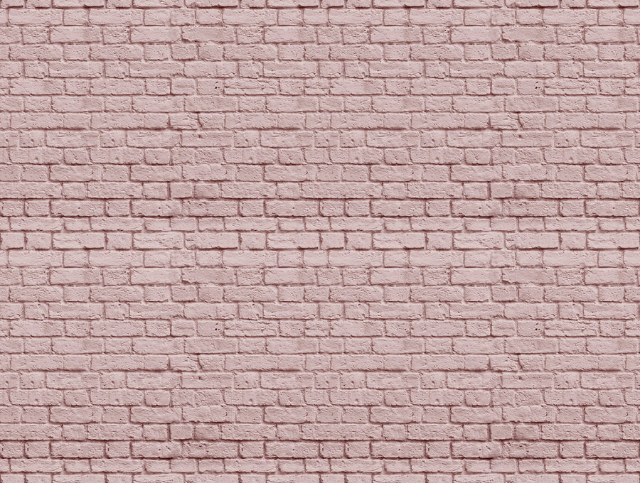 Soft Bricks, Pink Mural Wallpaper