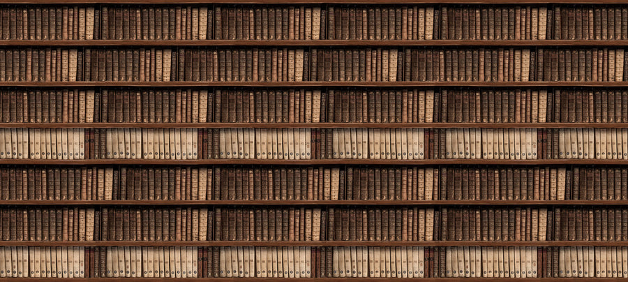 Antique Books Mural Wallpaper