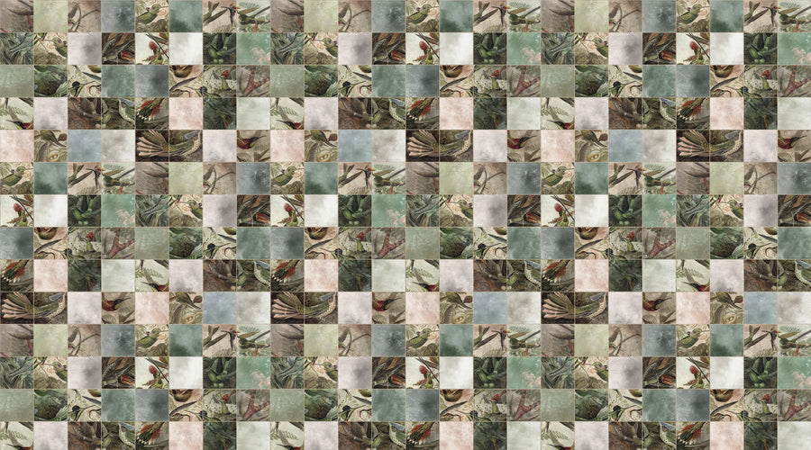 Birds of Paradise, Tiles Mural Wallpaper