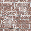 Decorated Bricks, Red Mural Wallpaper - pure wallpaper artwork