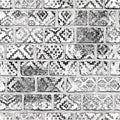 Decorated Bricks Mural Wallpaper - pure wallpaper artwork