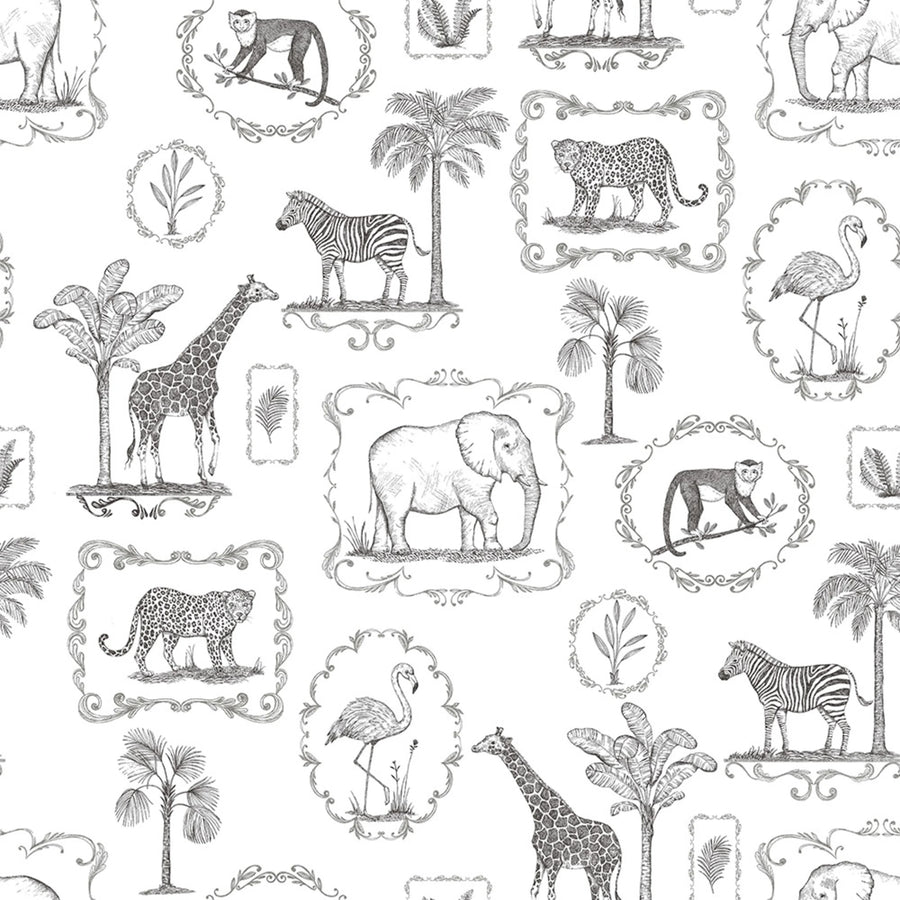 Animal Party Mural Wallpaper