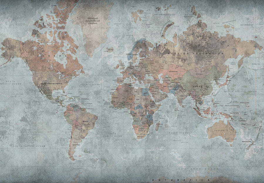 Around The World Mural Wallpaper