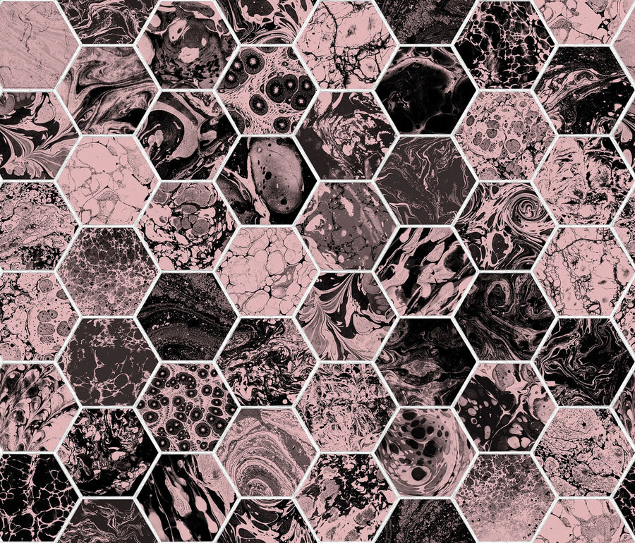 Mixed Memories, Dusty Pink Mural Wallpaper