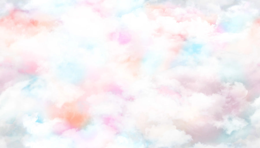 Coral Clouds Mural Wallpaper