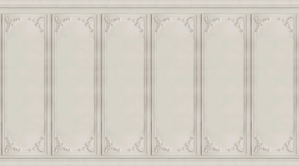 French Panels, Ashes Mural Wallpaper - pure wallpaper artwork