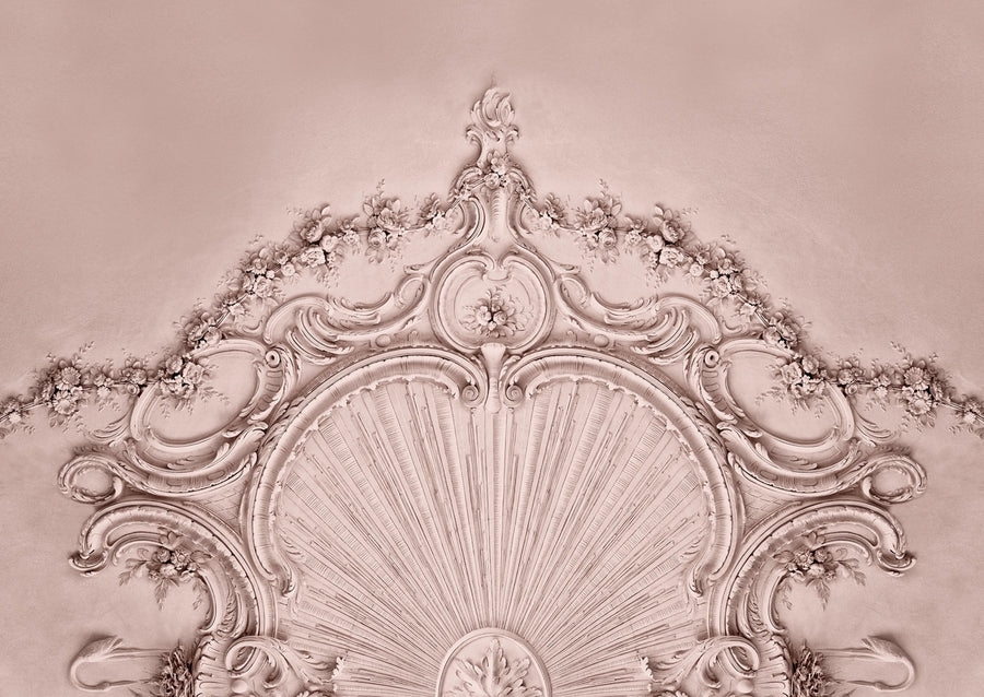 Stucco Gloria, Dusty Pink Mural Wallpaper