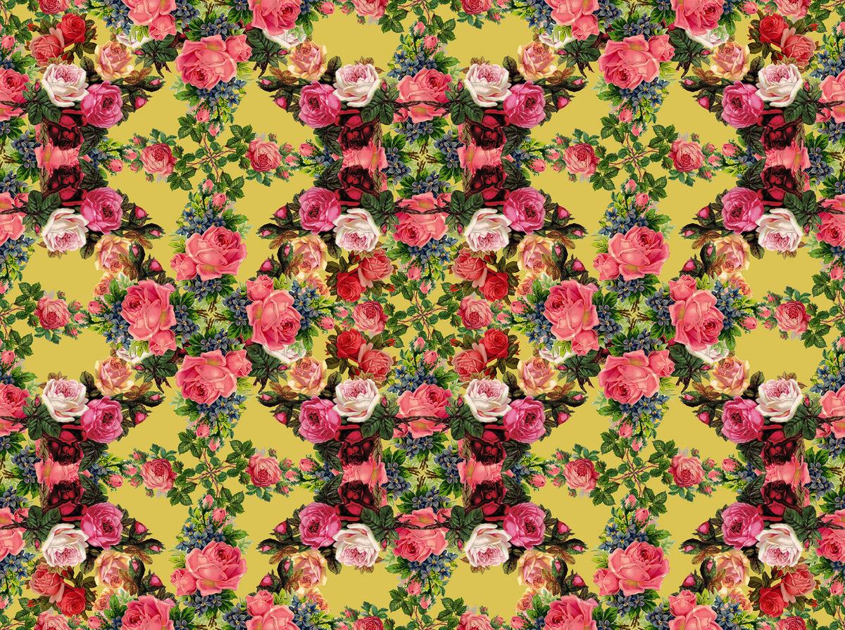 Floral Frida Mural Wallpaper - pure wallpaper artwork