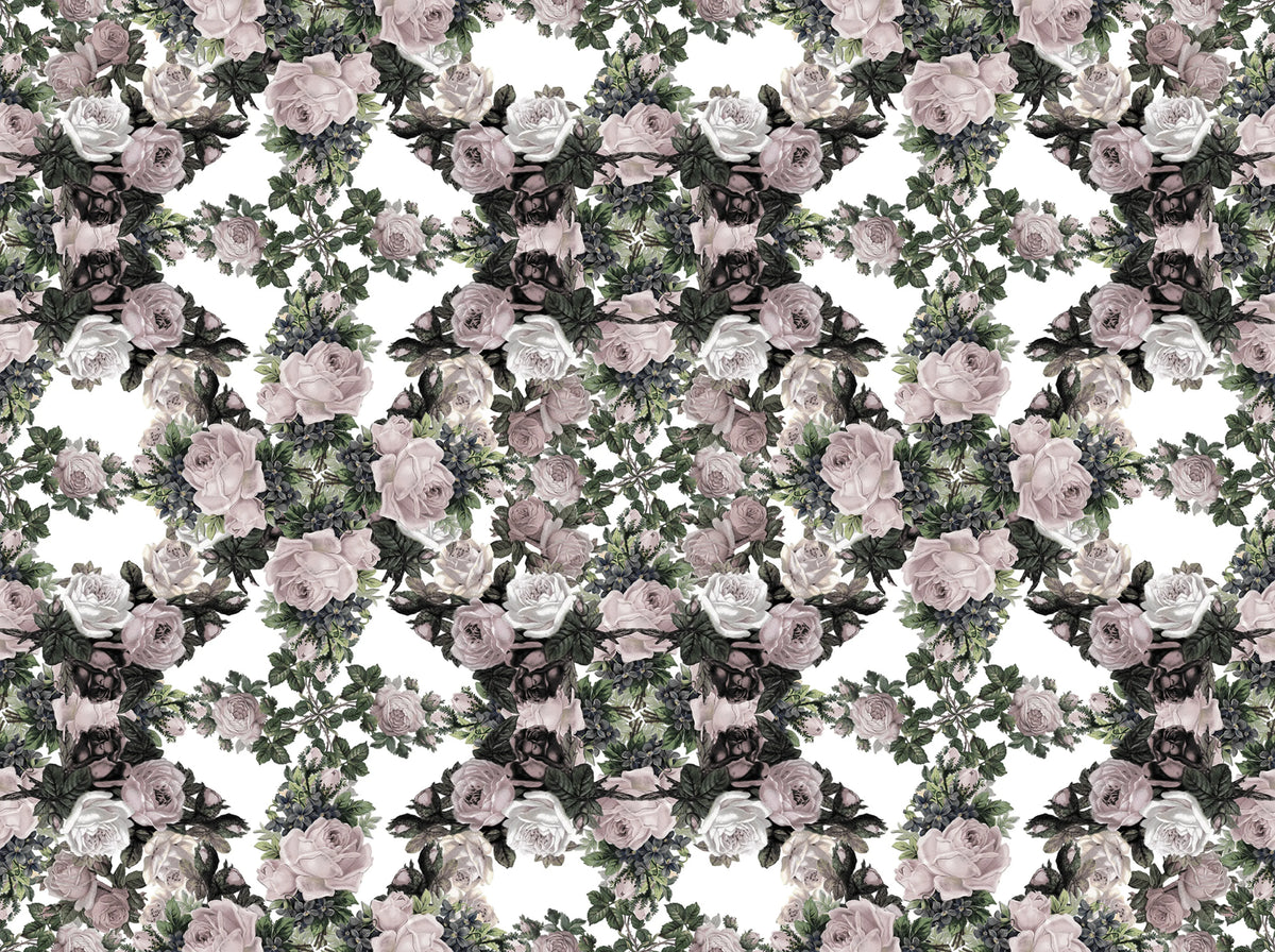 Floral Frida, Vintage Mural Wallpaper - pure wallpaper artwork
