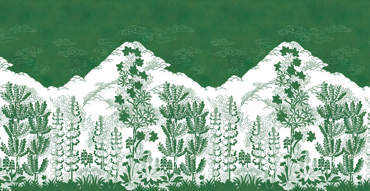 Eden, Green Mural Wallpaper - pure wallpaper artwork