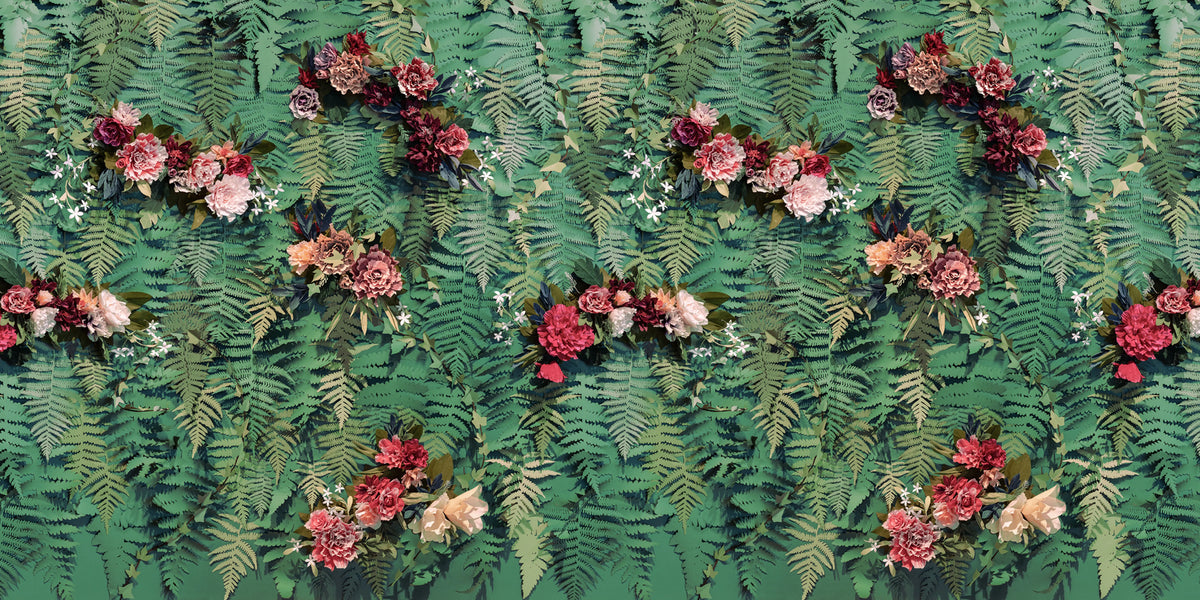 Unfading Flowers Mural Wallpaper - pure wallpaper artwork
