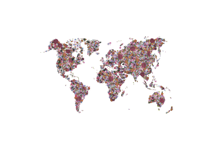 Floral World Mural Wallpaper