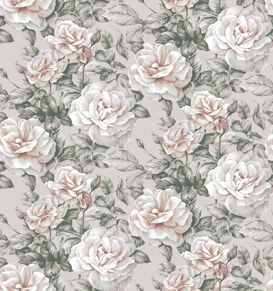 Nude Roses Mural Wallpaper