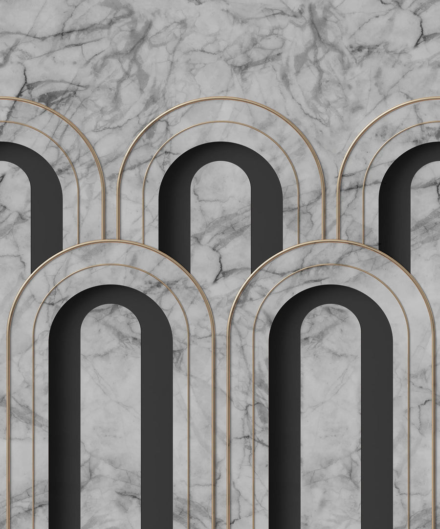 Arch Deco, Marble Mural Wallpaper