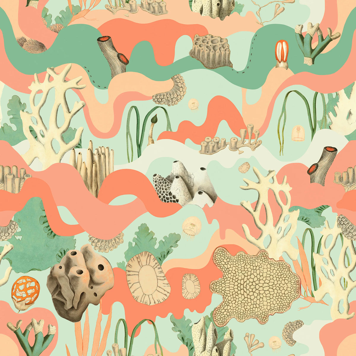 Seven Seas Mural Wallpaper - pure wallpaper artwork