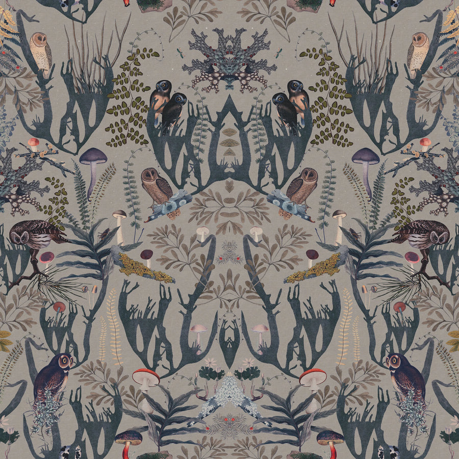 The Swedish Forest, Blue Mural Wallpaper