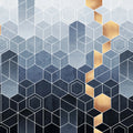 Gradient Geometry Mural Wallpaper - pure wallpaper artwork