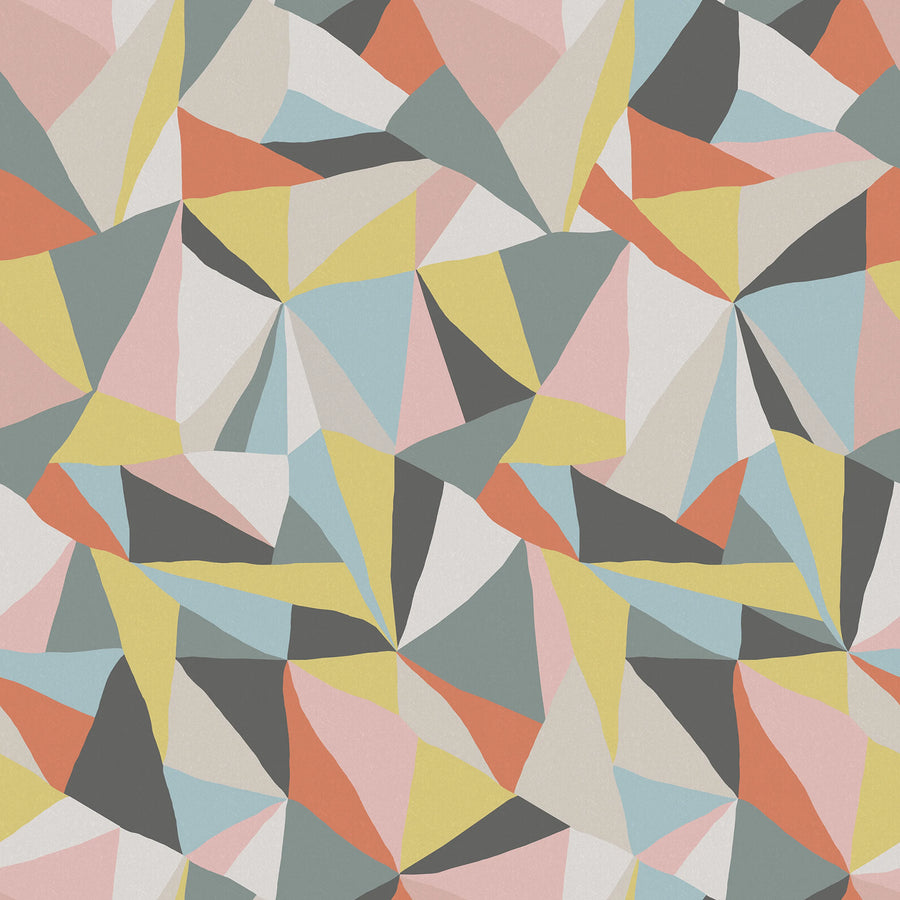 Retro Geometry Mural Wallpaper