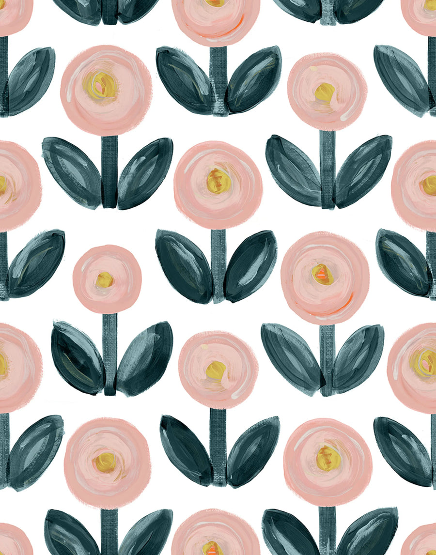 Flower Parade Mural Wallpaper