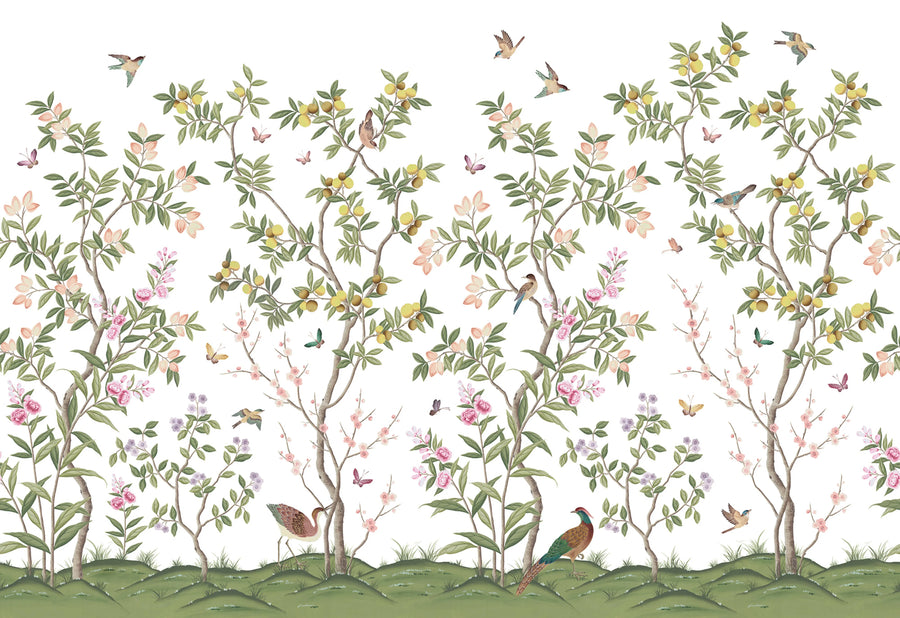 Chinoiserie Chic Mural Wallpaper