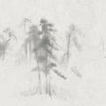 Asian Pines Mural Wallpaper - pure wallpaper artwork