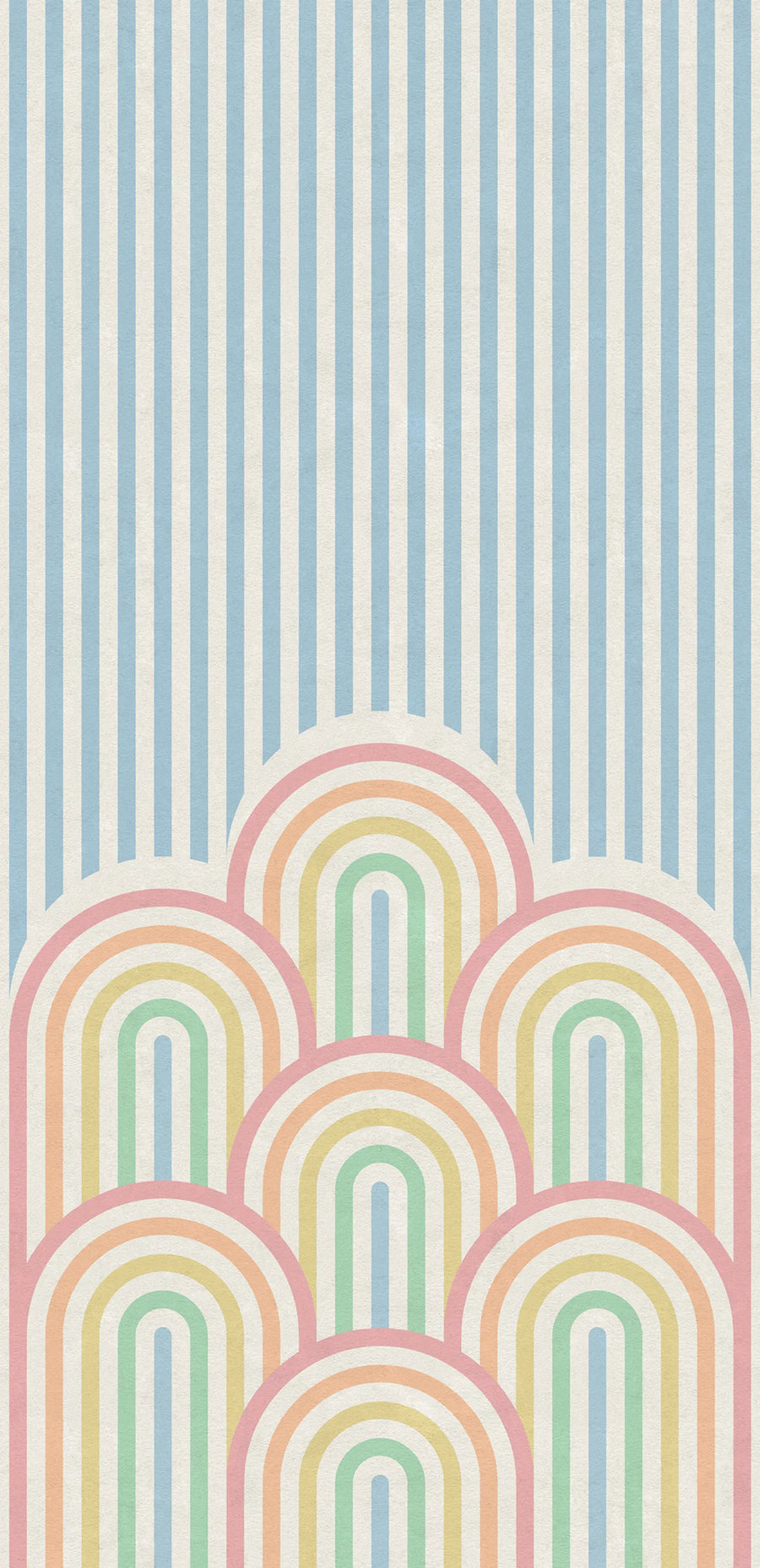 Hilltops, Rainbow Mural Wallpaper