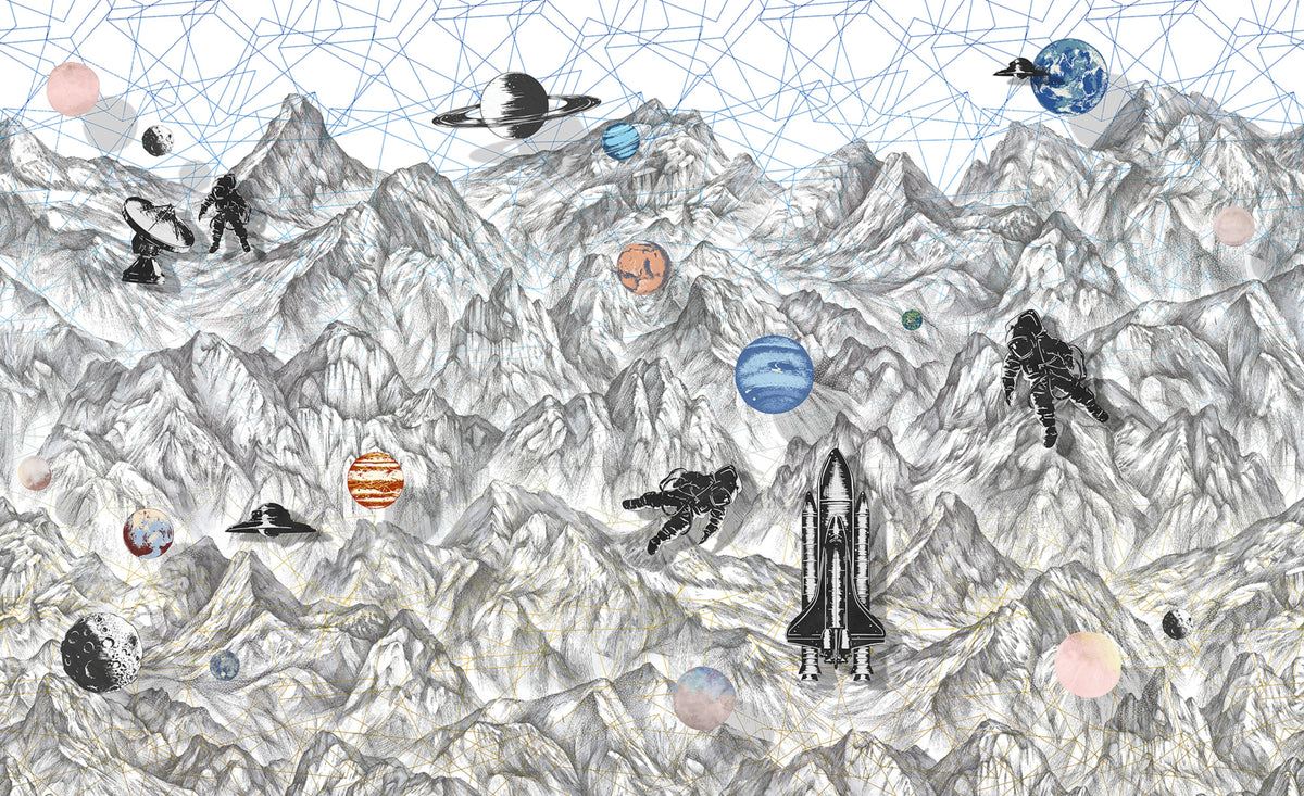 Moon Rock Mural Wallpaper - pure wallpaper artwork
