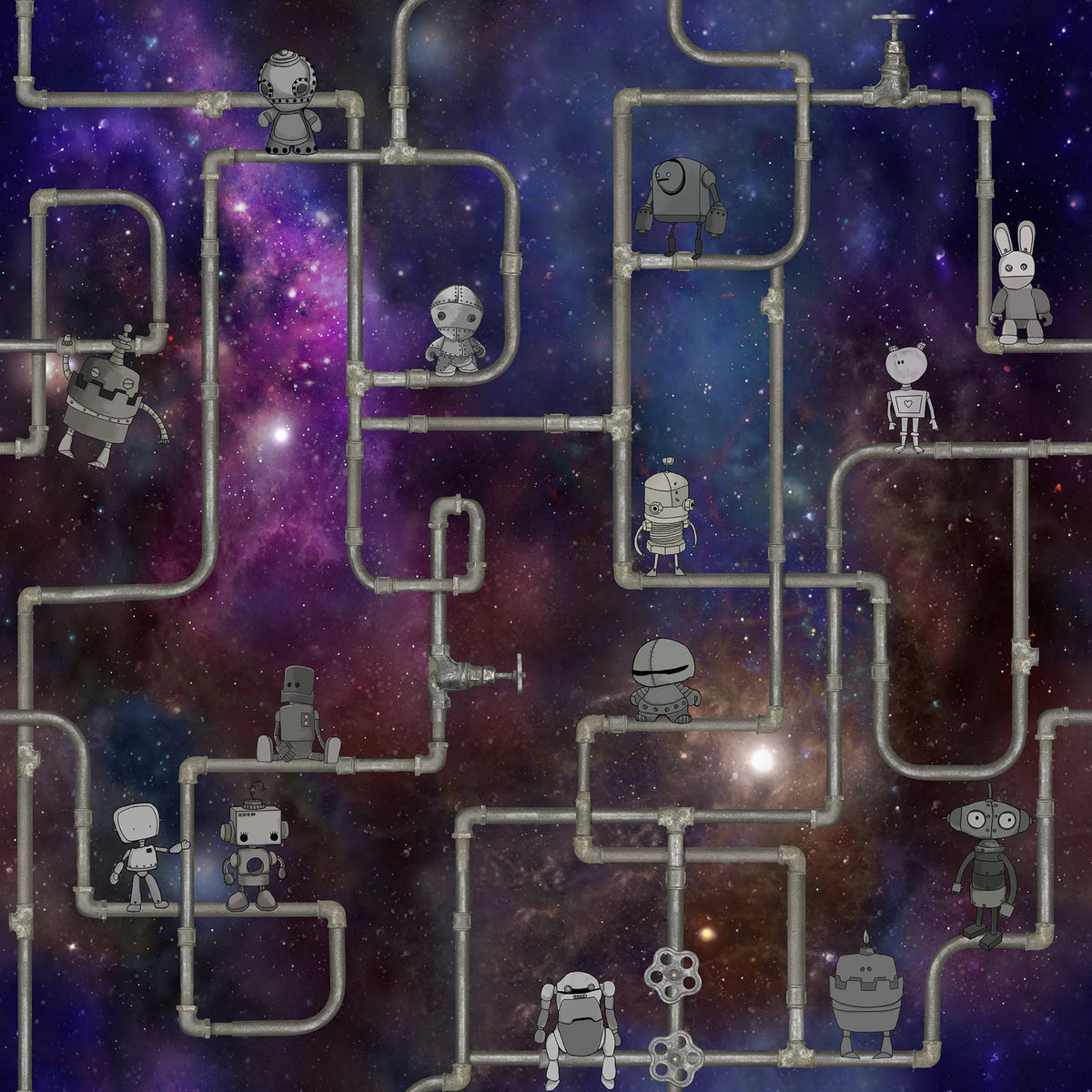 We are Robots, Stardust Mural Wallpaper - pure wallpaper artwork