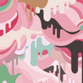 Dripping Rainbow, Marshmallow Mural Wallpaper - pure wallpaper artwork