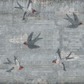 Concrete Art, Swallow Mural Wallpaper - pure wallpaper artwork