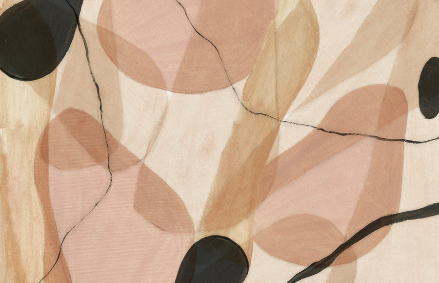 Asana, Dusty Pink Mural Wallpaper