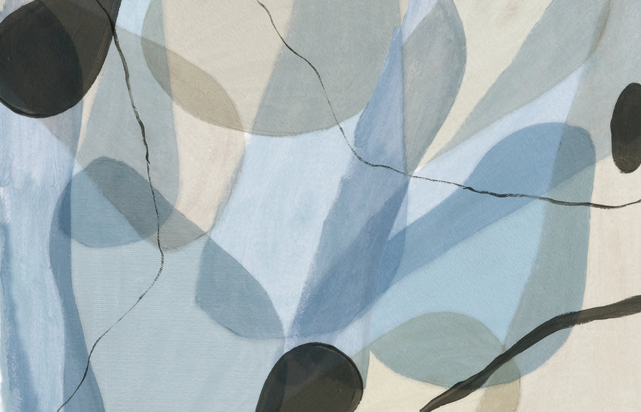 Asana, Ocean Blue Mural Wallpaper
