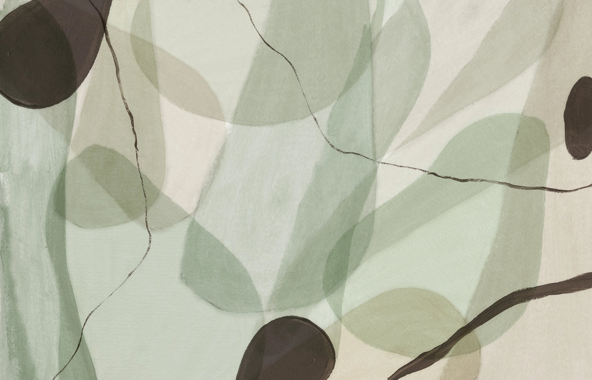 Asana, Green Mural Wallpaper - pure wallpaper artwork