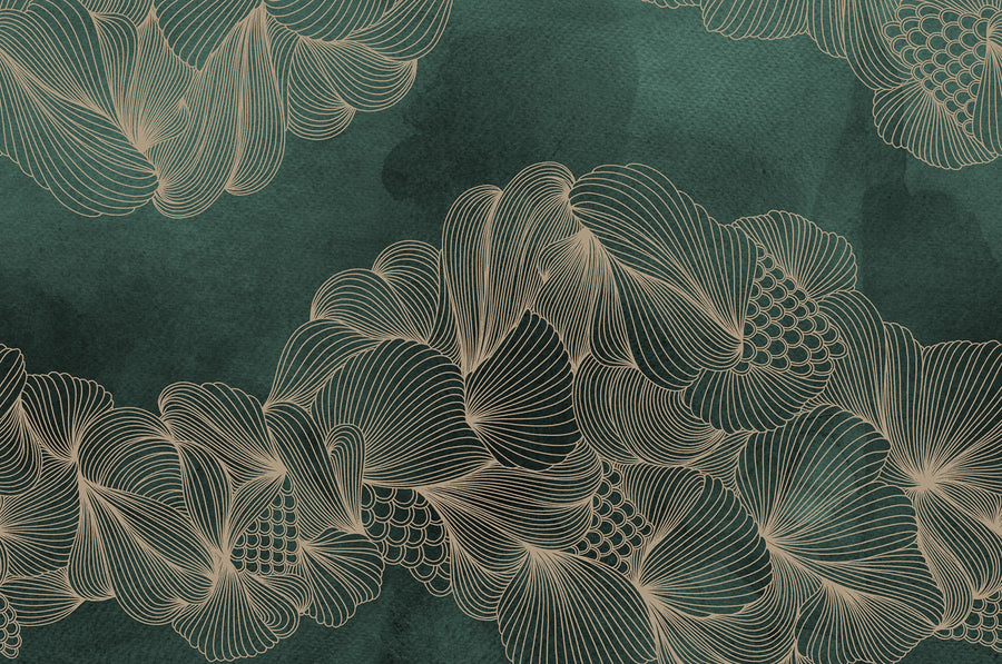 Opulence, Jade Mural Wallpaper