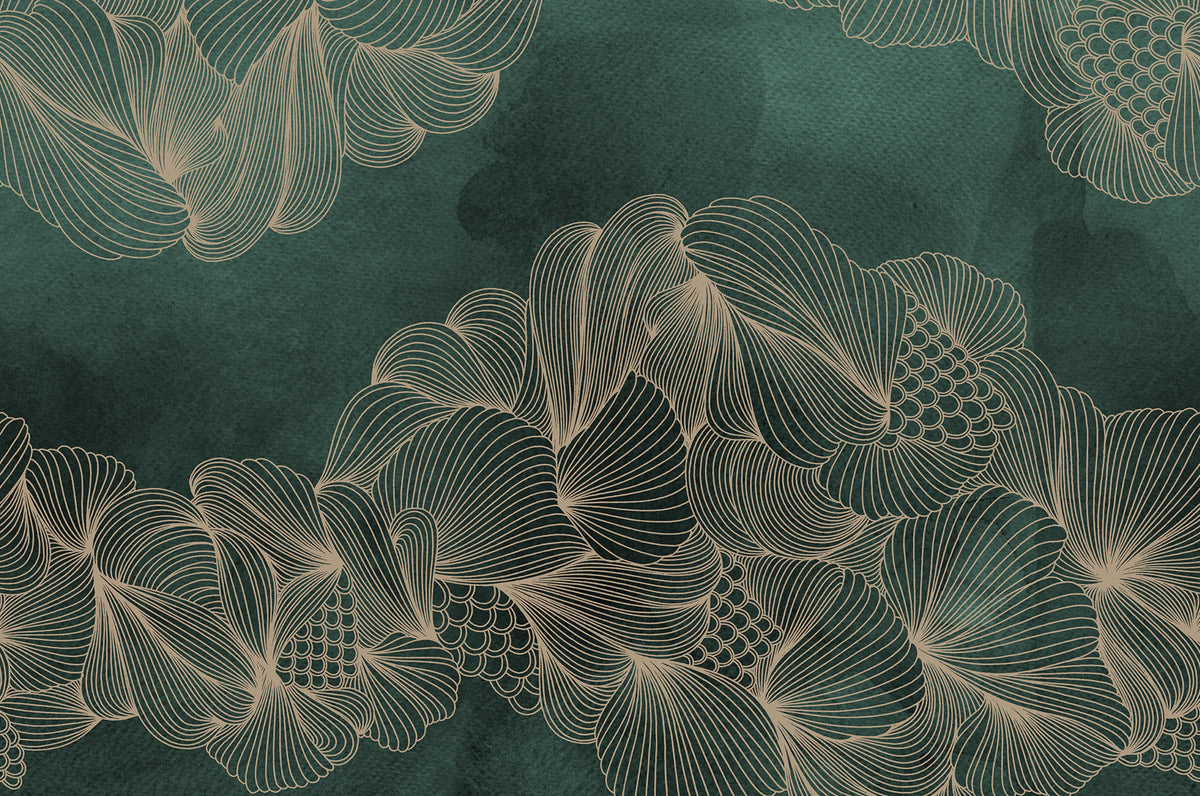 Opulence, Jade Mural Wallpaper - pure wallpaper artwork