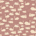 Cygne, Rose Mural Wallpaper - pure wallpaper artwork