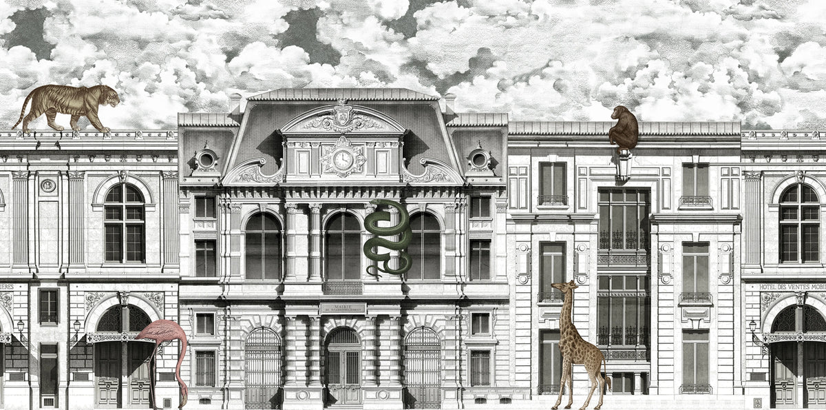Animal Avenue Mural Wallpaper - pure wallpaper artwork