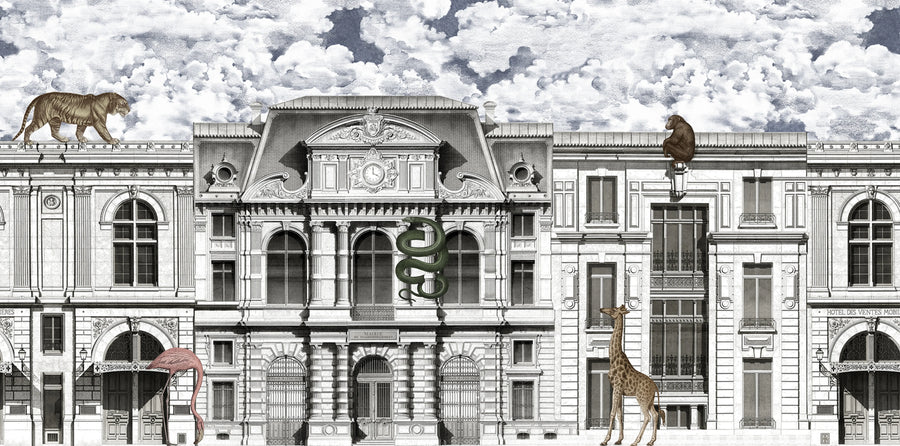 Animal Avenue, Colorful Mural Wallpaper
