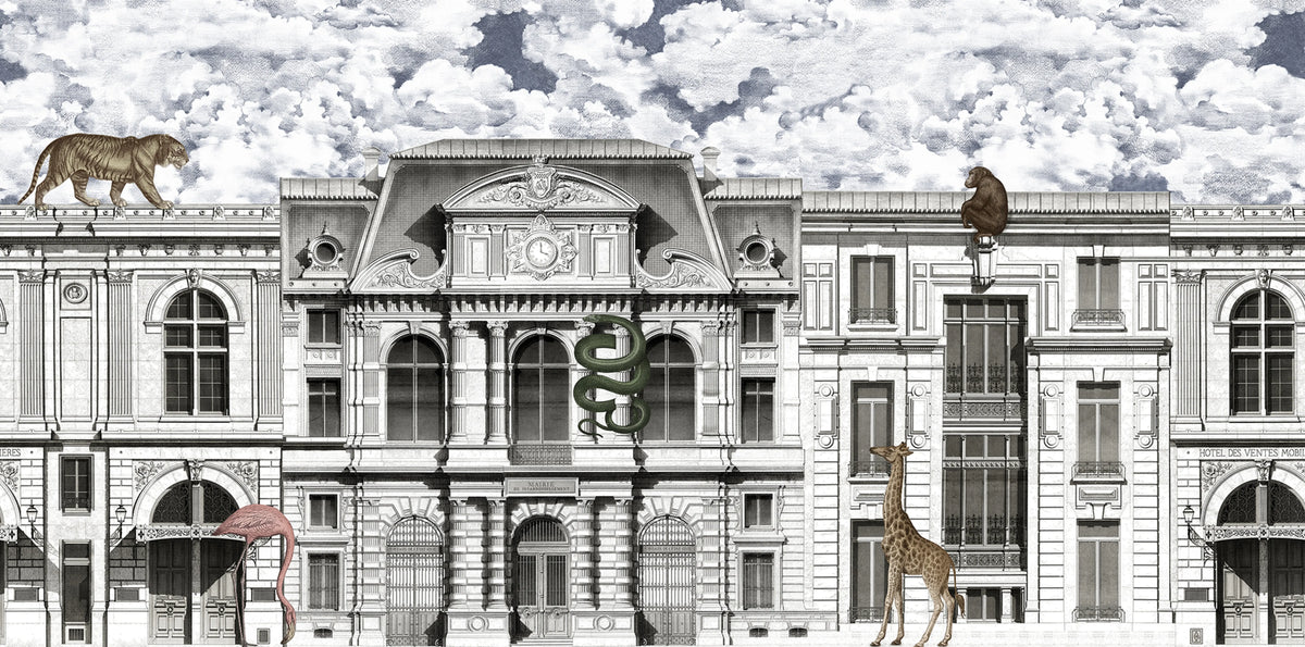 Animal Avenue, Colorful Mural Wallpaper - pure wallpaper artwork