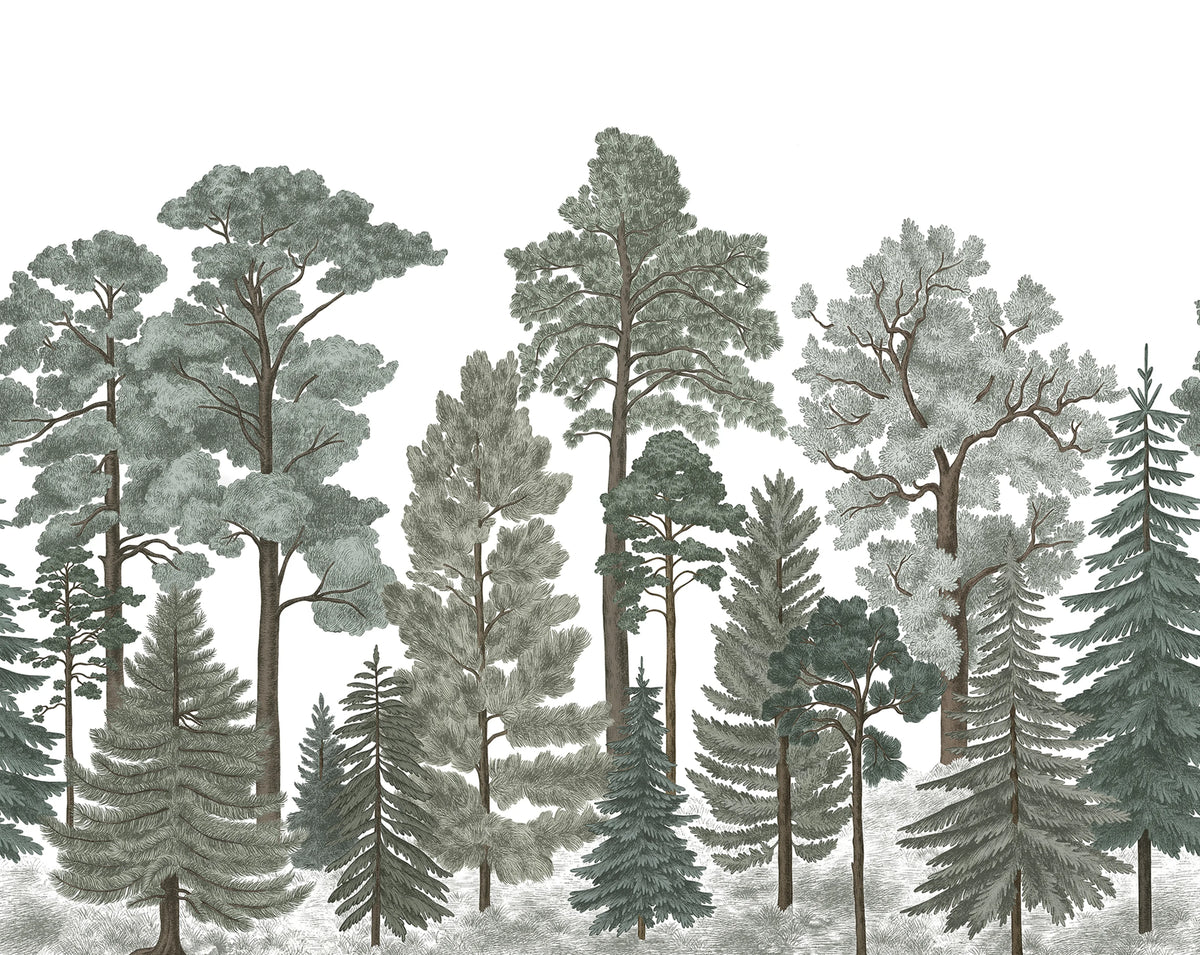 Scandinavian Bellewood, Frost Mural Wallpaper - pure wallpaper artwork