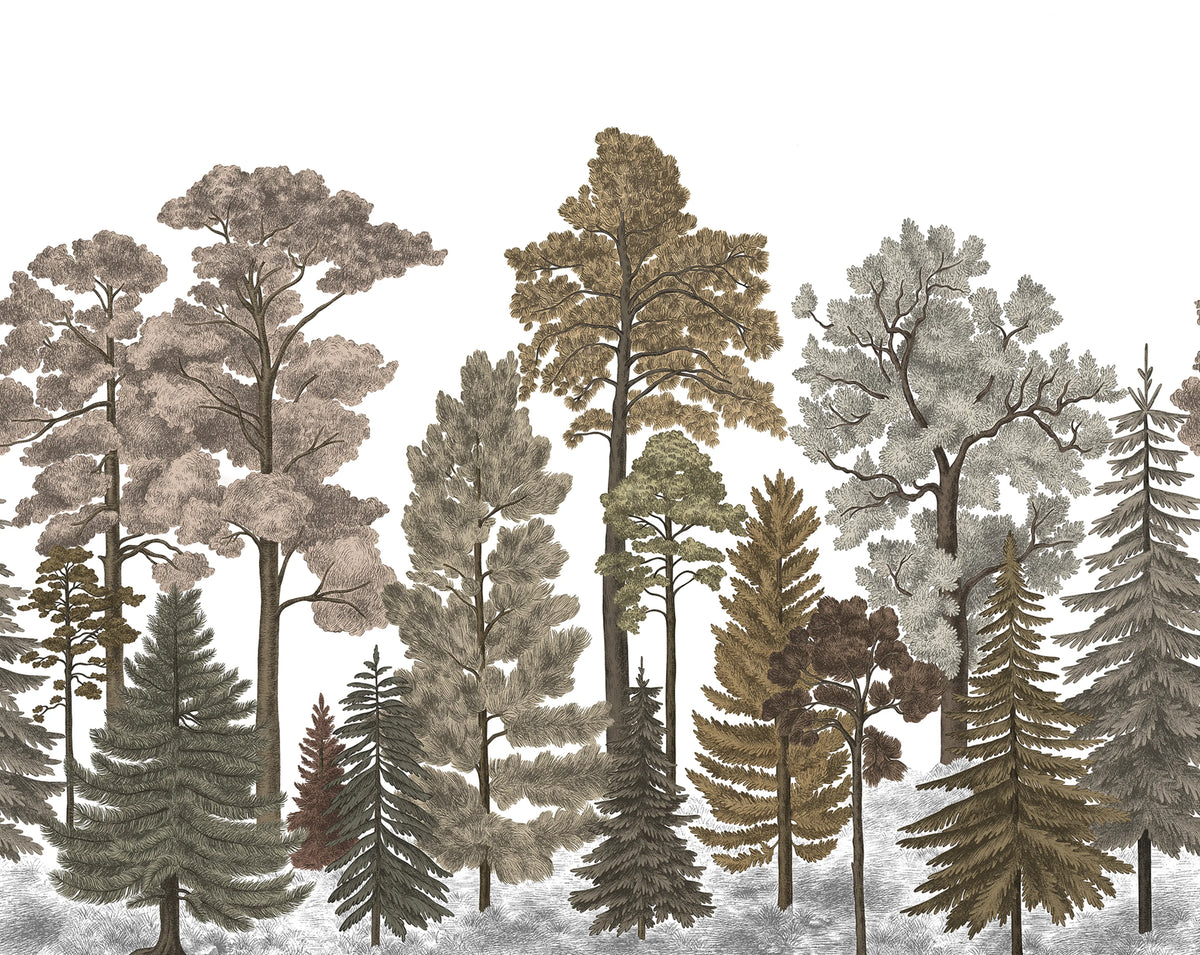 Scandinavian Bellewood, Fall Mural Wallpaper - pure wallpaper artwork